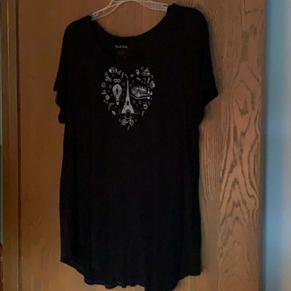ModCloth Paris Print T-shirt sz 1x